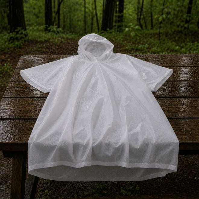 PONCHO PUBLICITAIRE EN RPET AVEC MOUSQUETON 'FORWAY'