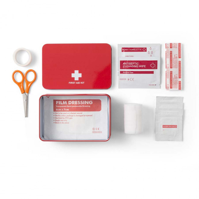 KIT PREMIERS SECOURS PUBLICITAIRE METAL 'HASSIMO'