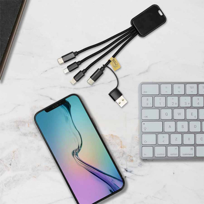 CABLE PUBLICITAIRE 5 EN 1  'WHOCA ECO'