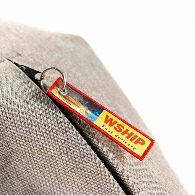 PORTE CLÉS PUBLICITAIRE QUADRI 'WING RPET' 