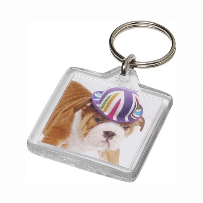 PORTE CLÉS PUBLICITAIRE TRANSPARENT 'COMEVA' 