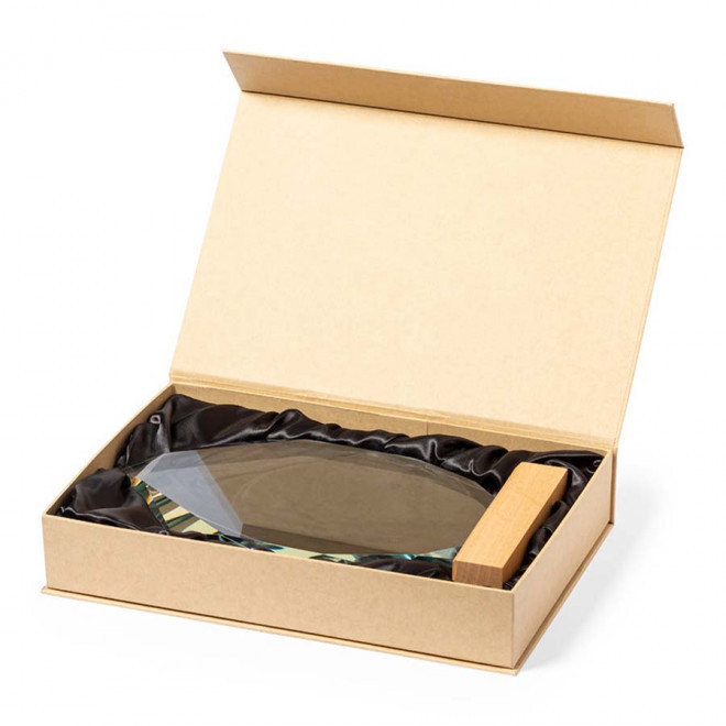 TROPHÉE PERSONNALISABLE EN VERRE ET BOIS 'KAYNO'