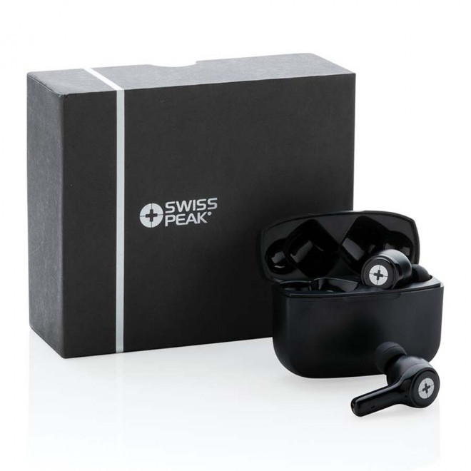 ÉCOUTEURS PUBLICITAIRE ANC TWS SWISS PEAK® RECYCLÉ 'REPROC'