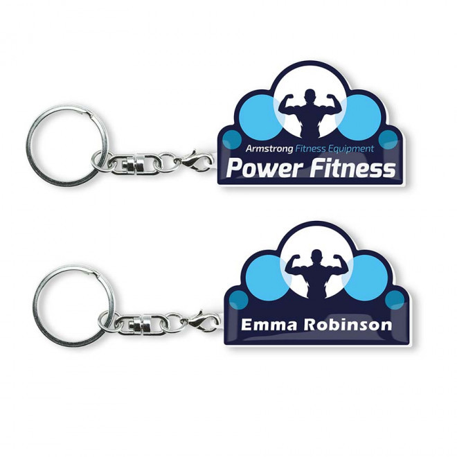 PORTE CLÉS RIGIDE PUBLICITAIRE 'MAKLY DOMING'