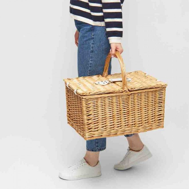 PANIER PIQUE NIQUE PERSONNALISÉ POUR 4 PERSONNES 'VIVI+'