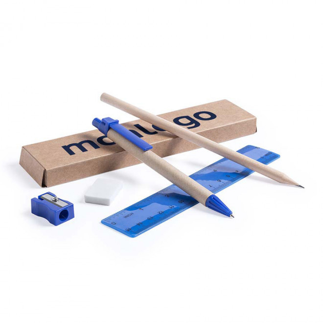 KIT DE BUREAU AVEC BOITE EN CARTON PERSONNALISABLE 'FIVE'