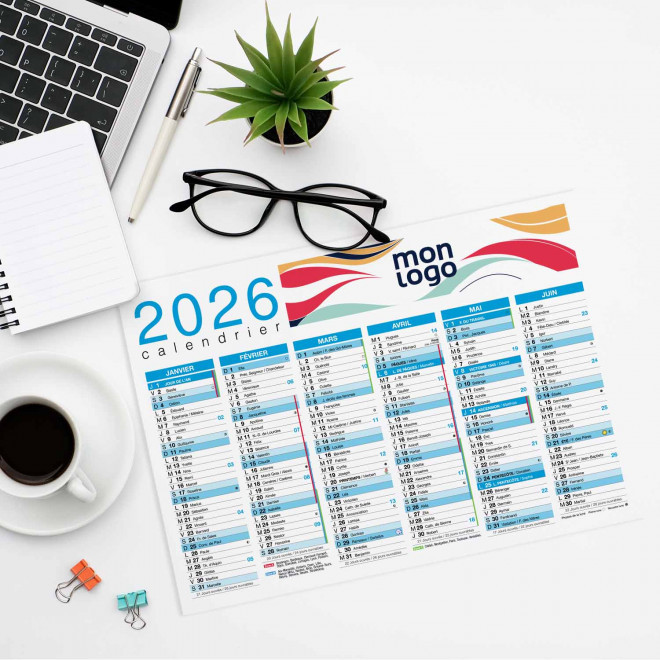 CALENDRIER SOUPLE CARTONNÉ A2 À A5 'ASTERO'