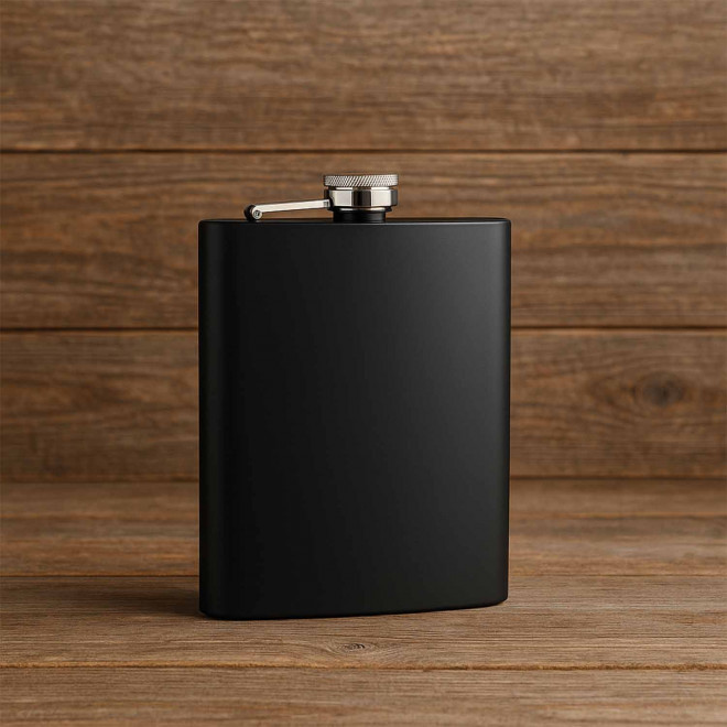 FLASQUE ACIER PERSONNALISABLE 'GUDYS DARK 226.4 ML'