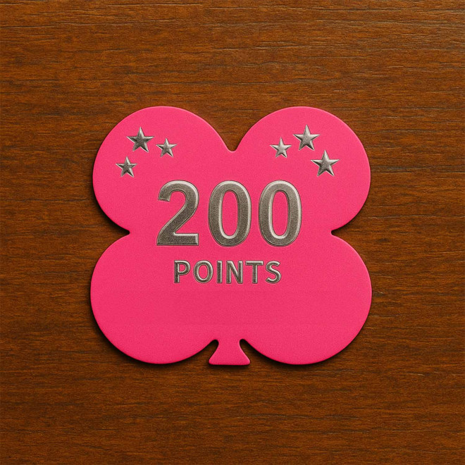 JETON DE FETES ET MANEGE PERSONNALISE 'FUNZY TREFLE'