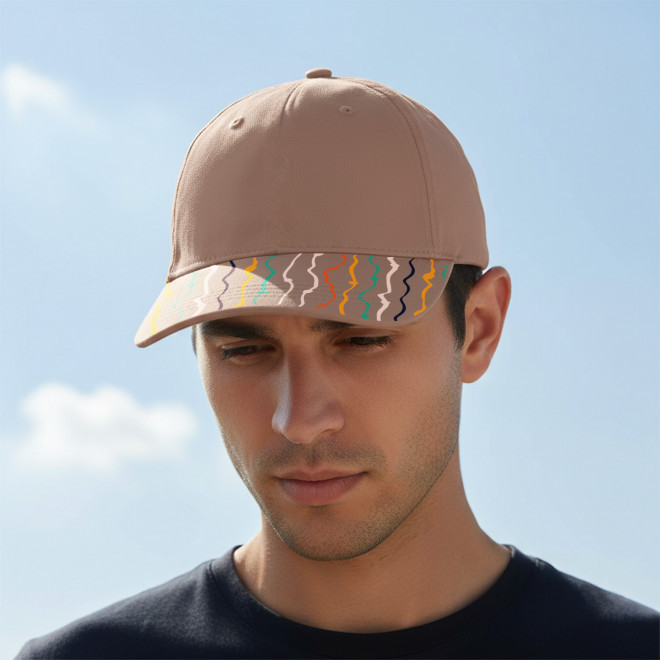 CASQUETTE 5 PANS PERSONNALISABLE 'CAP QUADRA VISOR'