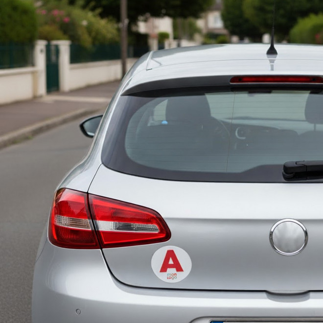 DISQUE AUTOCOLLANT A PERSONNALISABLE 'JEUNES CONDUCTEURS'