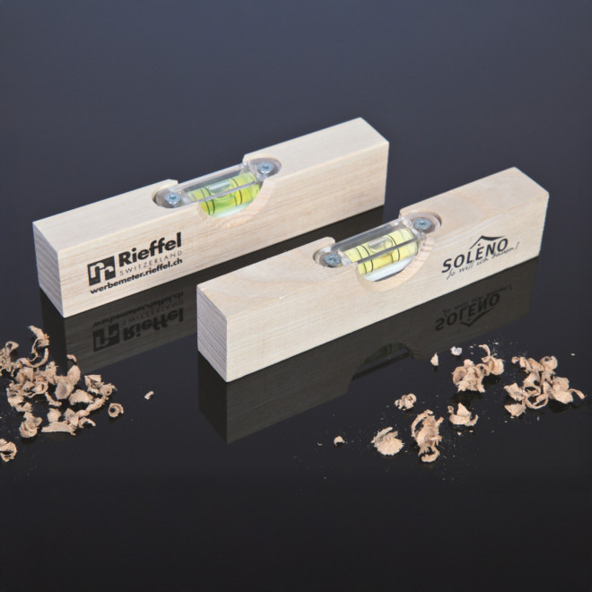 NIVEAU A BULLE EN BOIS PERSONNALISABLE 'FRENO'