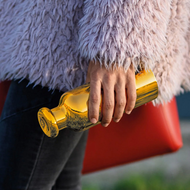 GOURDE ISO GUZZINI PERSONNALISABLE 'STEEL ON THE GO'