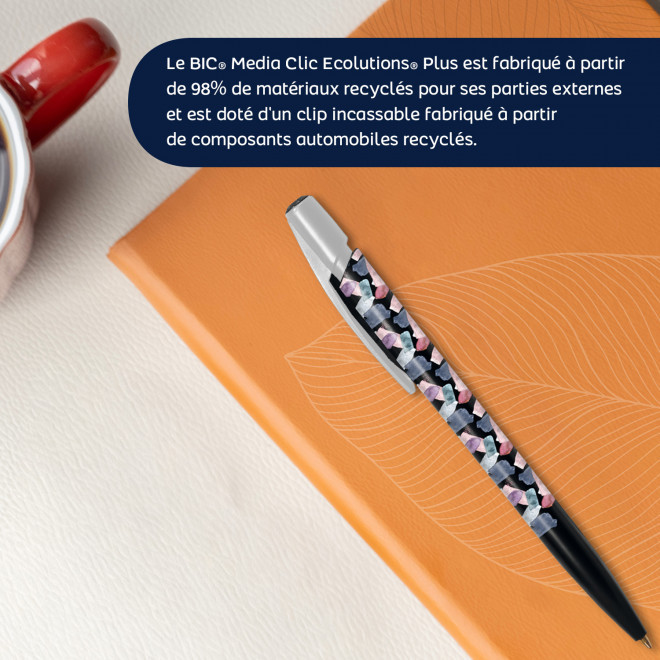 STYLO BIC PERSONNALISABLE 'MEDIA CLIC ECOLUTION PLUS'