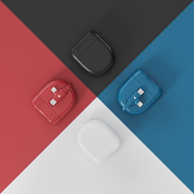 CABLE DE CHARGE PERSONNALISABLE RECTRACTABLE 60W 'ICE R'