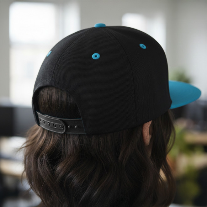 CASQUETTE SNAPBACK PERSONNALISABLE 'FLAT PEAK BICOL'