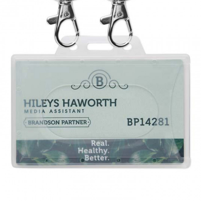 BADGE EN PAPIER 5.4x8.6CM PERSONNALISE 'BADGOS'