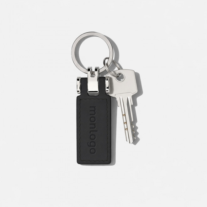 PORTE CLE AUTOMOBILE EN PU PERSONNALISABLE 'ZELIAS'