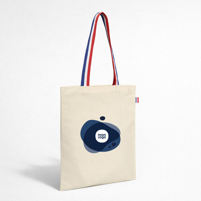 TOTE BAG 150 G ANSES TRICOLORE PERSONNALISABLE 'CLEMENT'