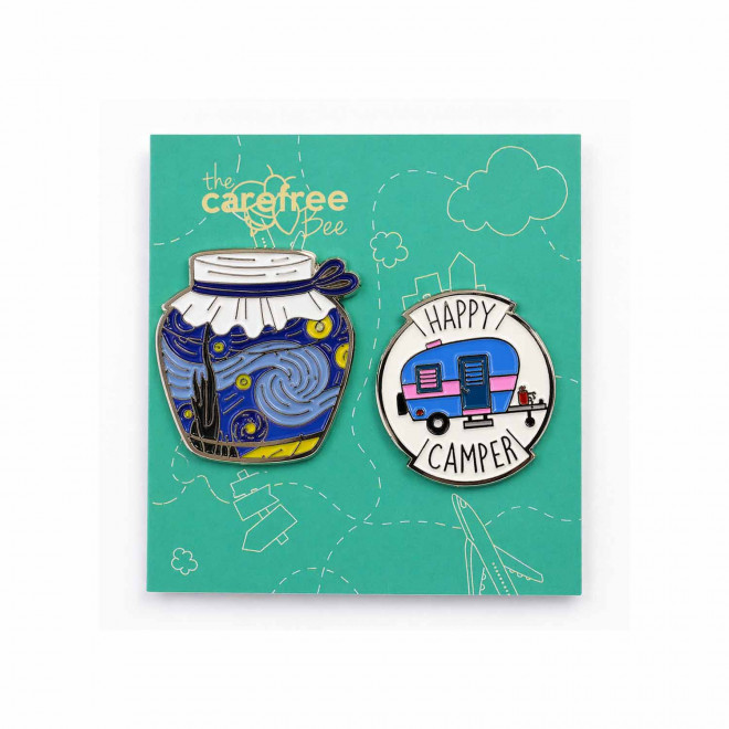 PLANCHE DE 2 PINS EMAILLE PERSONNALISABLE 'CREAPINS'