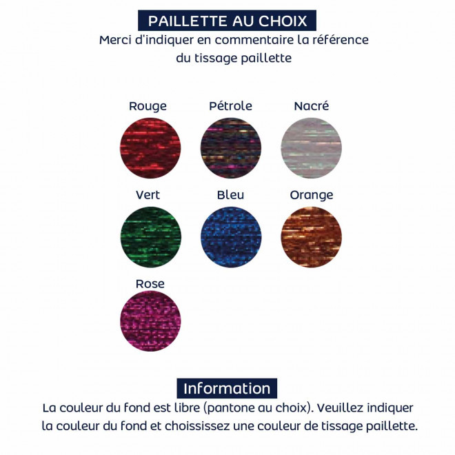 BRACELET TISSE PAILLETTE PERSONNALISE 'ANIME PAILLETTE'