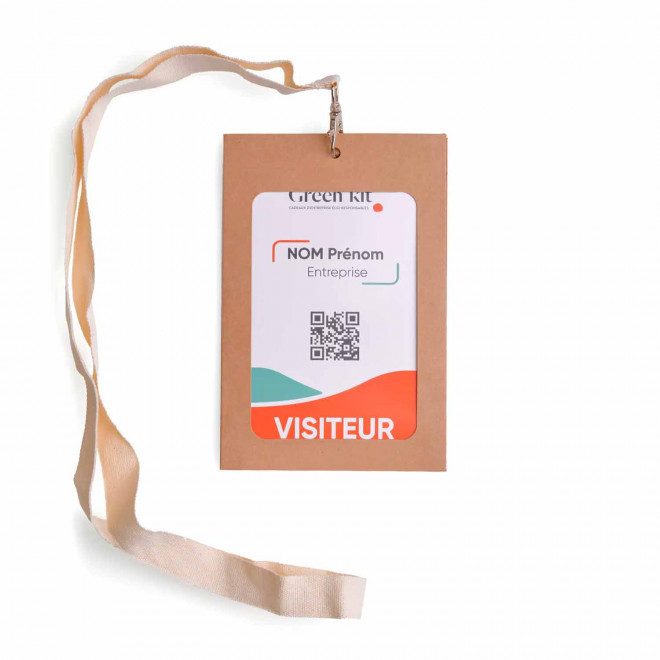 PORTE BADGE A6 DOUBLE FENETRE PERSONNALISABLE 'BLUKE'