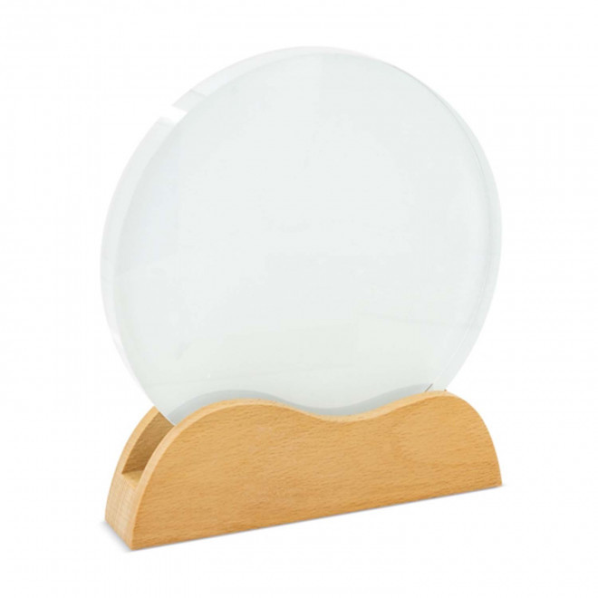 TROPHEE EN BOIS ET VERRE PERSONNALISABLE 'KAYNA QUADRI'