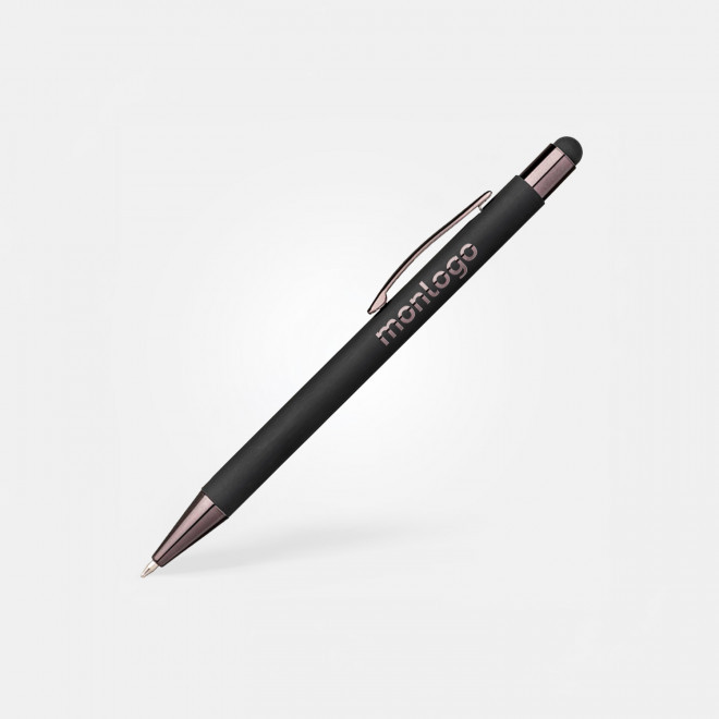 STYLO STYLET ALU MINE NOIRE PERSONNALISE 'QUEEN TOUCH COLOR'