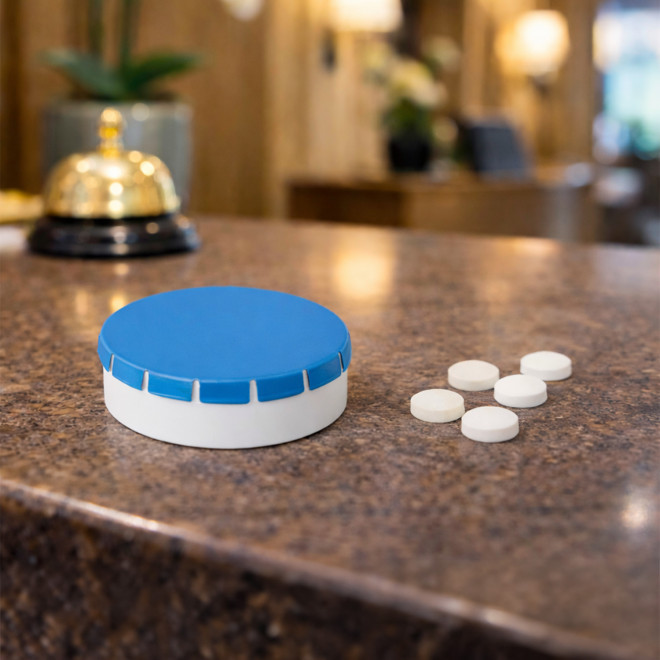 BOITE BONBONS BICOLORE PERSONNALISABLE 'CLIC CLAC EUROPE'