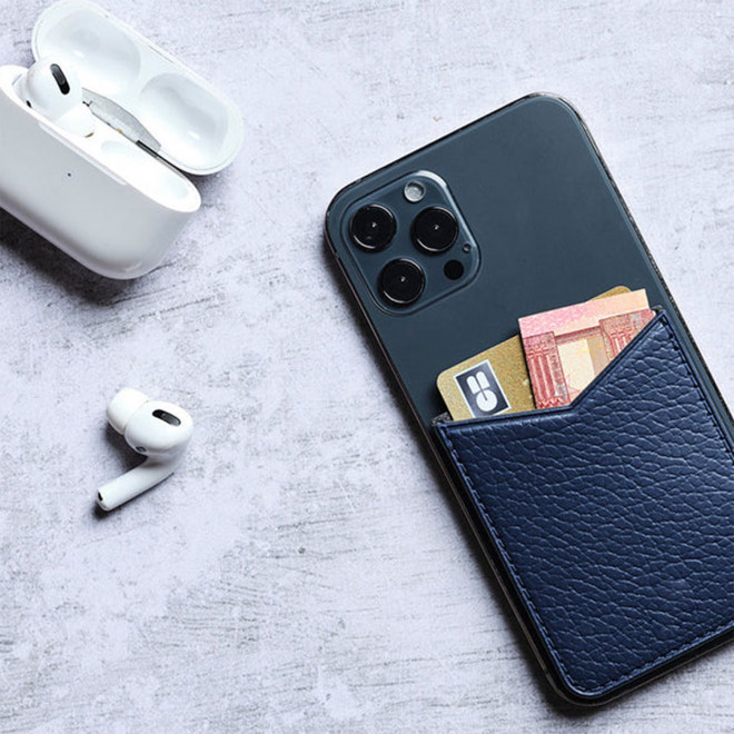 PORTE CARTES CUIR RECYCLÉ PERSONNALISÉ ADHÉSIF 'PECOS'