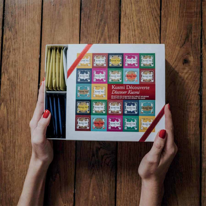 COFFRET PERSONNALISÉ DÉCOUVERTE DE 45 THÉS KUSMI TEA®