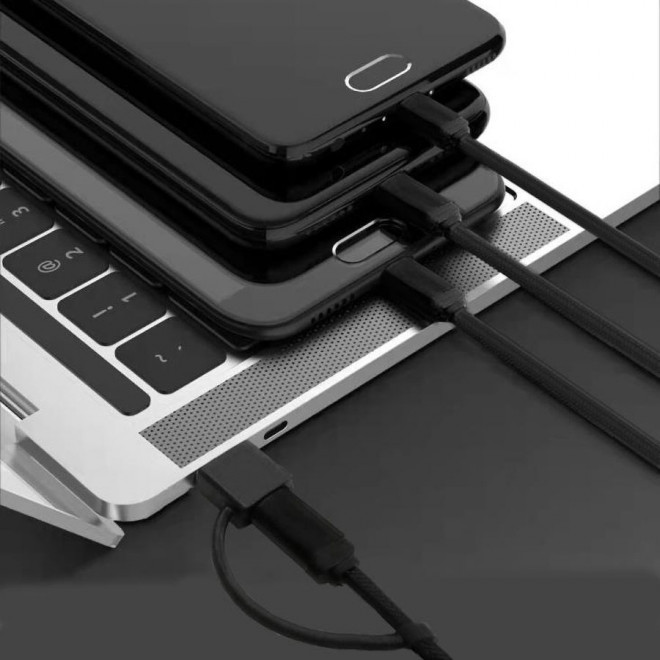 CÂBLE PERSONNALISÉ 5 EN 1 100% RECYCLE AKASHI® 'BOLEN'