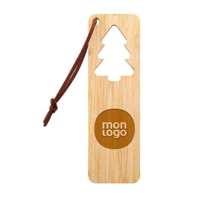 MARQUE PAGE PERSONNALISÉ DE NOËL EN BAMBOU 'BOMAK'