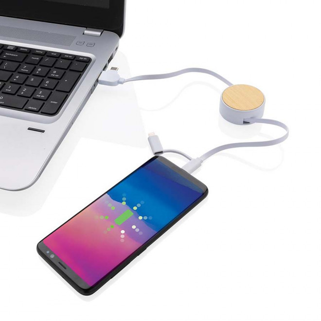 CÂBLE PERSONNALISÉ RÉTRACTABLE RCS 4 EN 1 'ONTARIO'