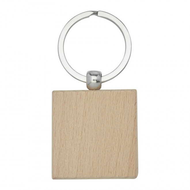 PORTE CLES PUBLICITAIRE CARRÉ 'WOODIE' 4J