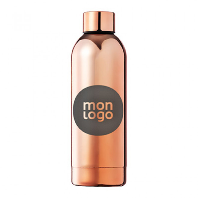 BOUTEILLE PERSONNALISABLE ACIER CUIVRE 800 ML 'KOBERRA'
