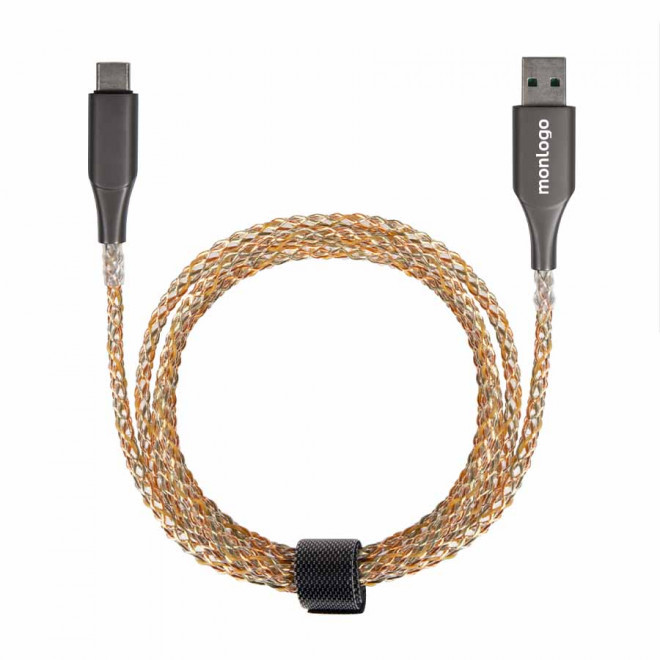 CÂBLE PERSONNALISE TYPE C ET A FAST CHARGE 'LUMCHA'
