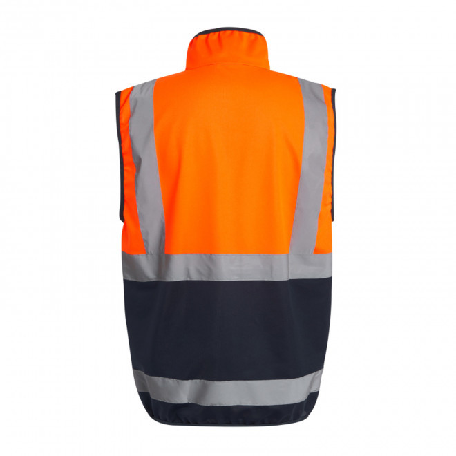BODYWARMER HAUTE VISIBILITE PERSONNALISABLE 'PRO FULL ZIP'