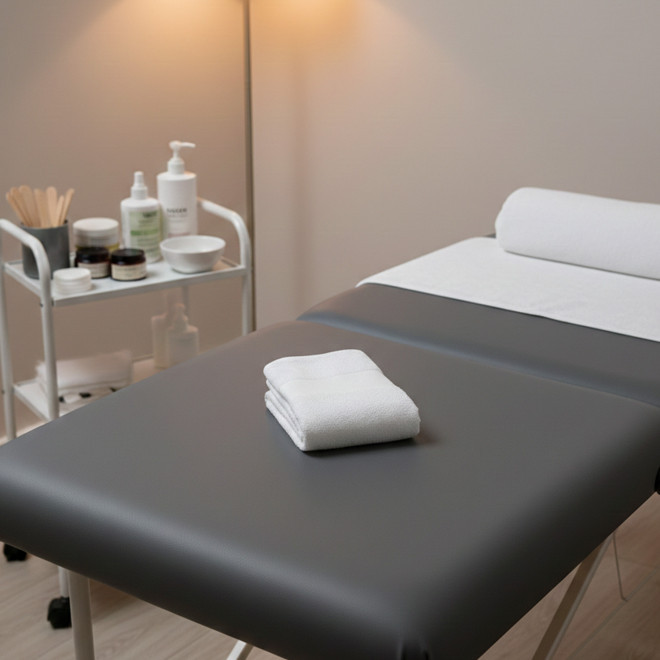 SERVIETTE EPONGE PERSONNALISEE 'LIBERON 30X50 BLANC'