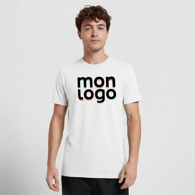 TEE SHIRT MIXTE BLANC PERSONNALISE 'KUTTA'