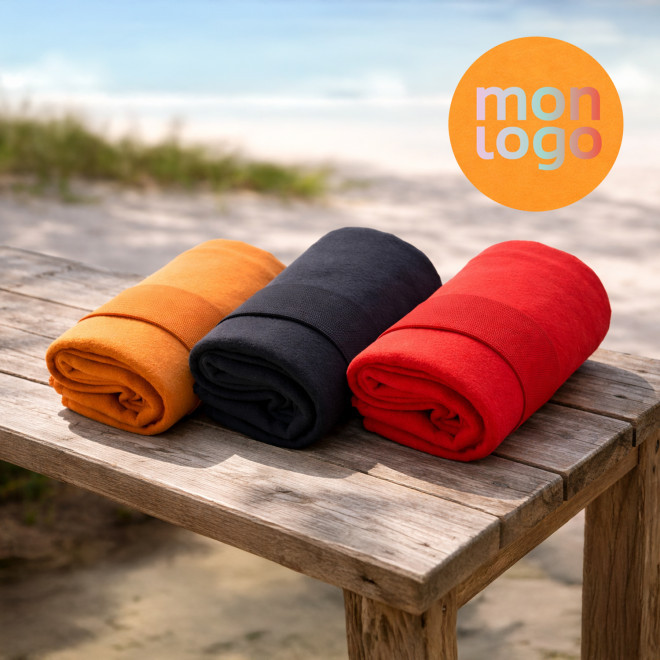 SERVIETTE MICROFIBRE PERSONNALISEE 'MELLOW 30X50'