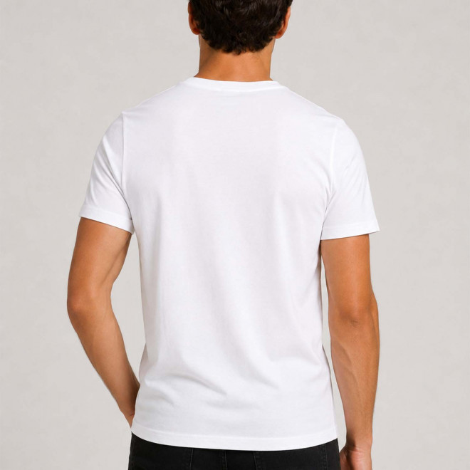 T SHIRT COL V PERSONNALISÉ UNISEXE 150G 'REGENT V BLANC'