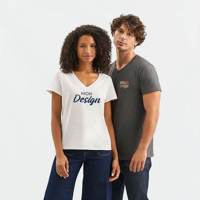 TEE SHIRT MIXTE COULEUR PERSONNALISABLE 'REGENT V'