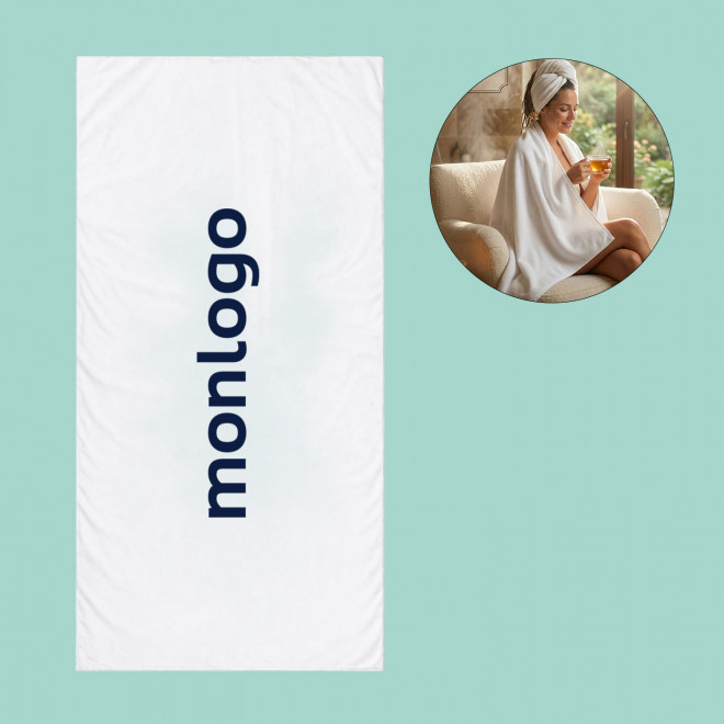 SERVIETTE PUBLICITAIRE MICROFIBRE 'POLLY 70X140' 10SEM