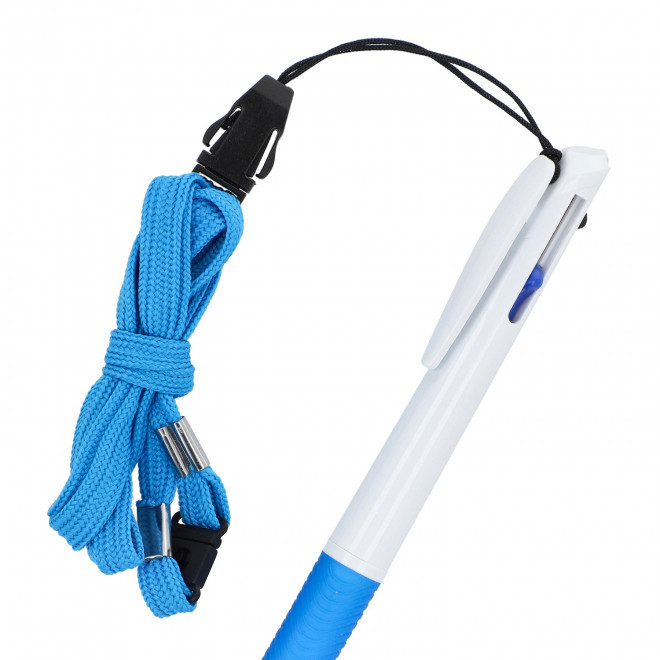 STYLO PERSONNALISABLE 3 COULEURS AVEC LANYARD 'ZORI'