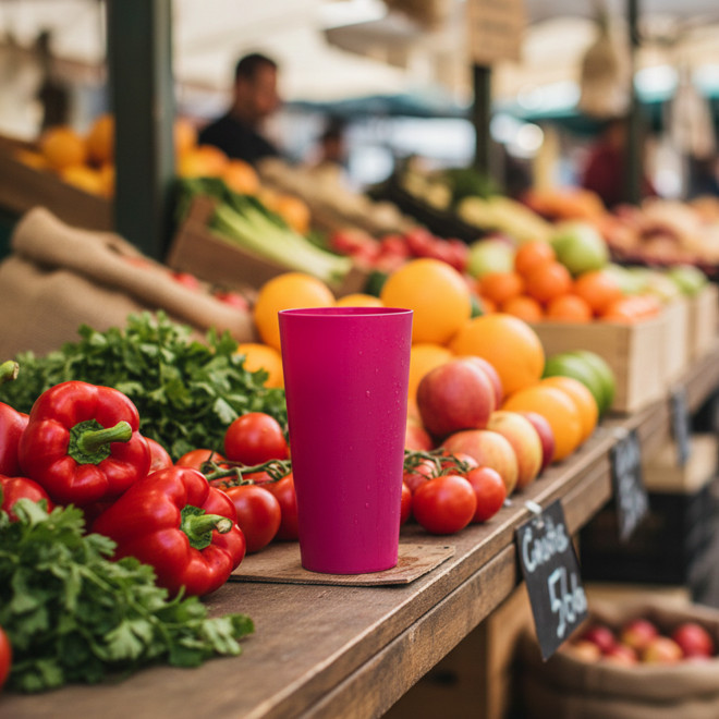 GOBELET QUADRI 56 CL PERSONNALISABLE 'CUP BUDGET COLOR'