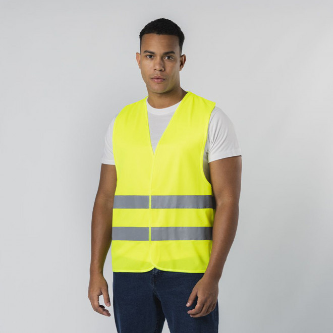 GILET DE SECURITE PERSONNALISABLE 'FLUOSAFE TAILLE UNIQUE'