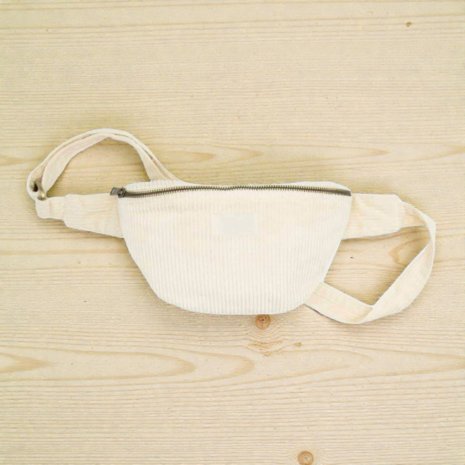 SAC BANANE PERSONNALISABLE EN VELOURS 'VALENTINE'