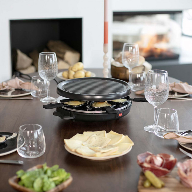 APPAREIL A RACLETTE 6 PERSONNES PERSONNALISE 'MAROI'