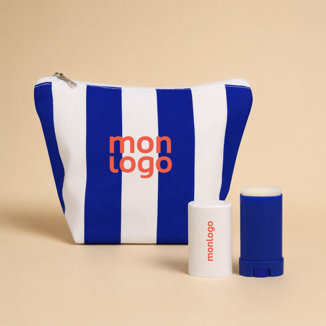 SET TROUSSE ET STICK SOLAIRE SPF30 PERSONNALISE 'SOLY'